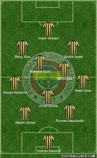 Fenerbahçe SK Formation 2018