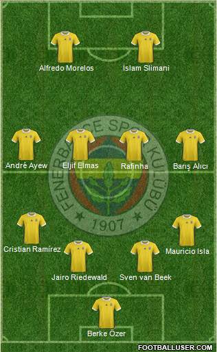 Fenerbahçe SK Formation 2018