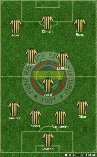 Fenerbahçe SK Formation 2018
