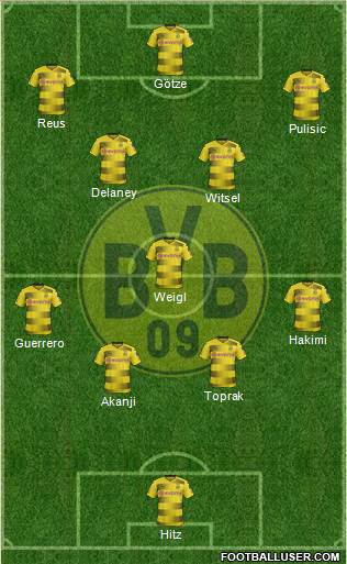 Borussia Dortmund Formation 2018