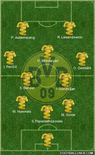 Borussia Dortmund Formation 2018