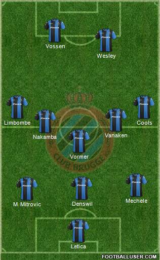 Club Brugge KV Formation 2018