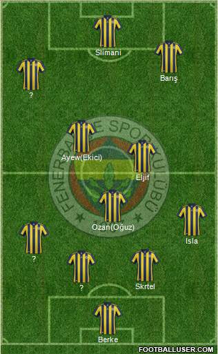 Fenerbahçe SK Formation 2018