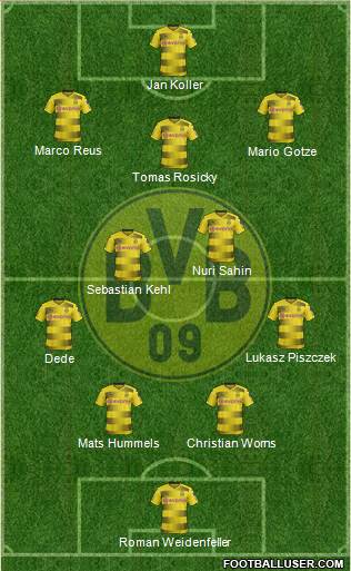 Borussia Dortmund Formation 2018