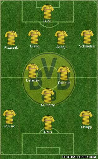 Borussia Dortmund Formation 2018