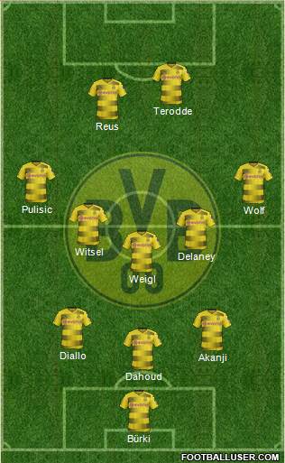 Borussia Dortmund Formation 2018