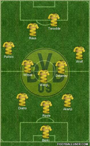 Borussia Dortmund Formation 2018