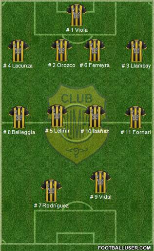 Olimpo de Bahía Blanca football formation