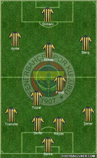 Fenerbahçe SK Formation 2018