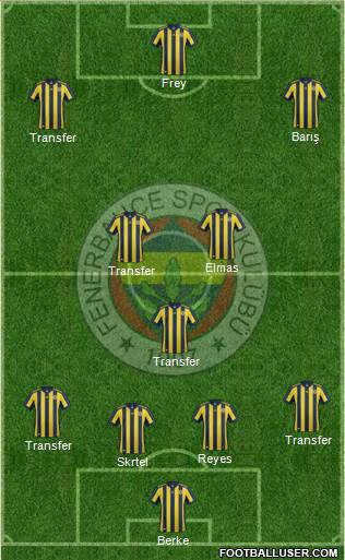 Fenerbahçe SK Formation 2018