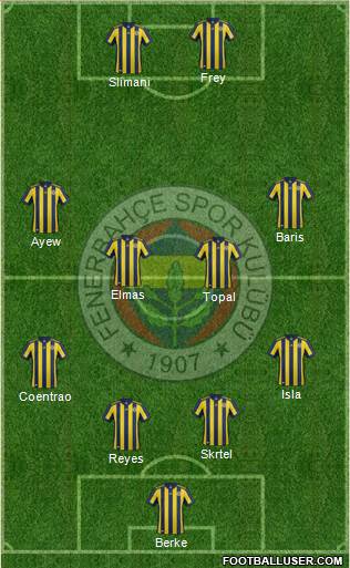 Fenerbahçe SK Formation 2018