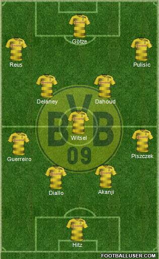 Borussia Dortmund Formation 2018