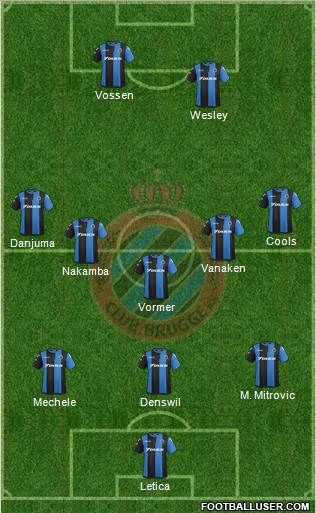 Club Brugge KV Formation 2018