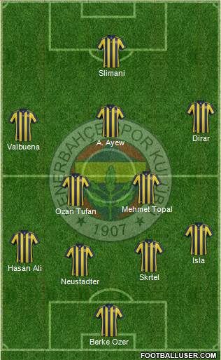 Fenerbahçe SK Formation 2018
