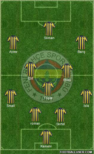 Fenerbahçe SK Formation 2018