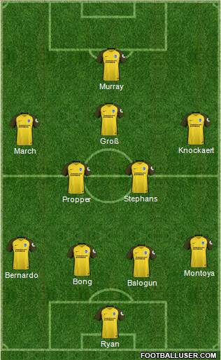 Brighton and Hove Albion Formation 2018