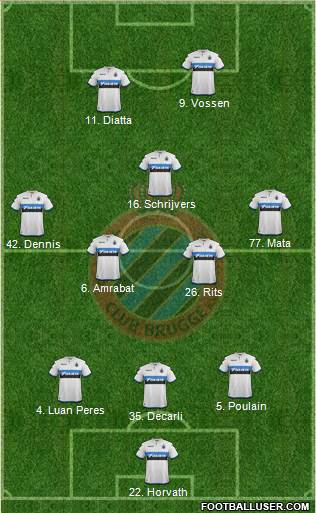 Club Brugge KV Formation 2018
