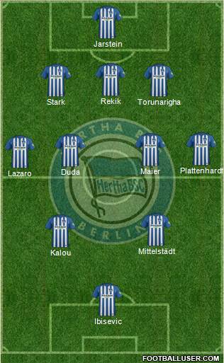 Hertha BSC Berlin Formation 2018