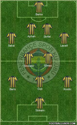 Fenerbahçe SK Formation 2018