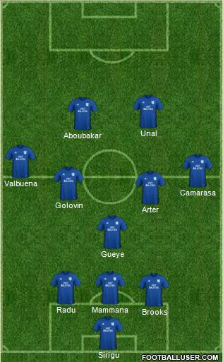 Cardiff City football formation