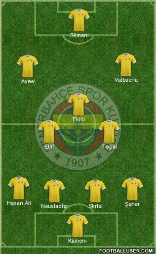 Fenerbahçe SK Formation 2018