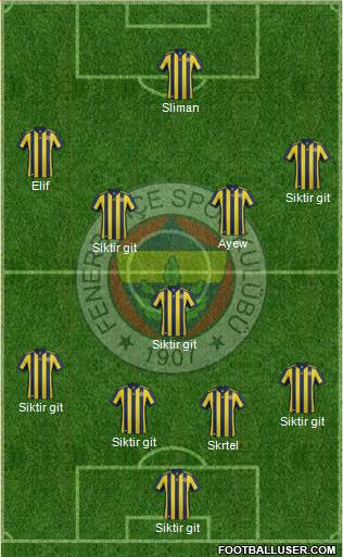 Fenerbahçe SK Formation 2018