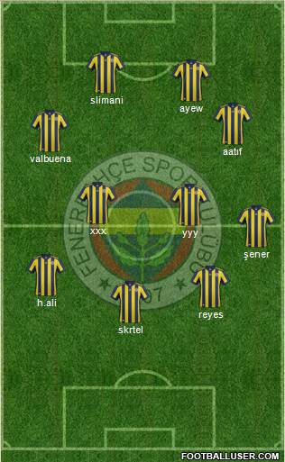 Fenerbahçe SK Formation 2018