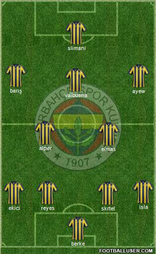 Fenerbahçe SK Formation 2018