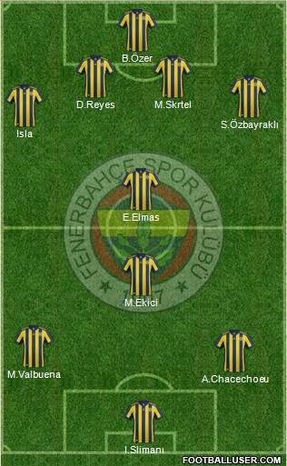 Fenerbahçe SK Formation 2018