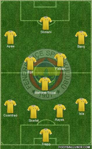 Fenerbahçe SK Formation 2018