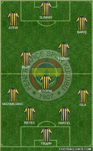 Fenerbahçe SK Formation 2018