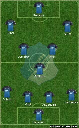 TSG 1899 Hoffenheim Formation 2018