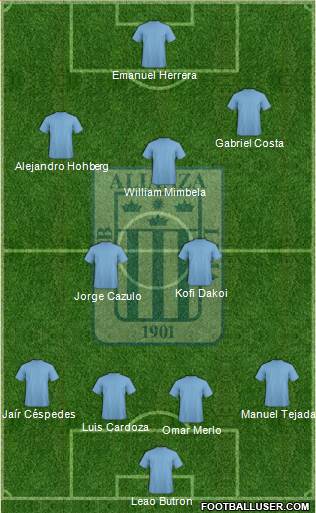 C Alianza Lima Formation 2018