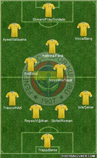 Fenerbahçe SK Formation 2018