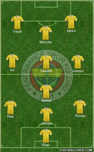 Fenerbahçe SK Formation 2018