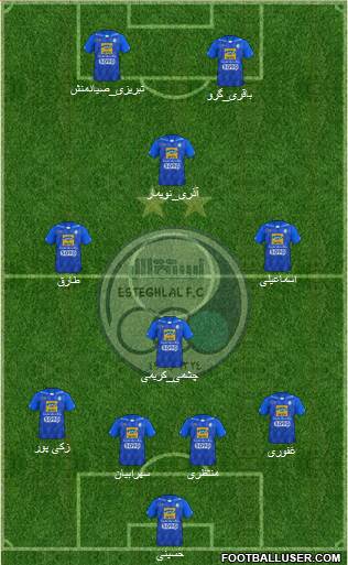 Esteghlal Tehran Formation 2018