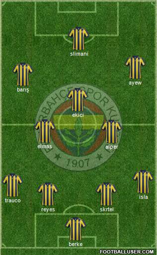 Fenerbahçe SK Formation 2018