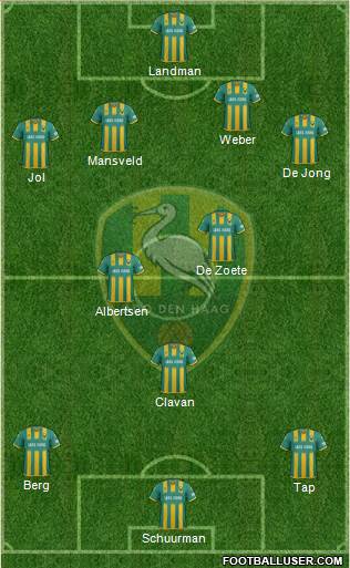 ADO Den Haag Formation 2018