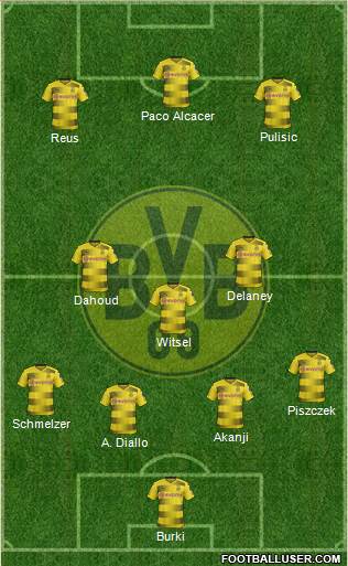 Borussia Dortmund Formation 2018