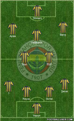 Fenerbahçe SK Formation 2018