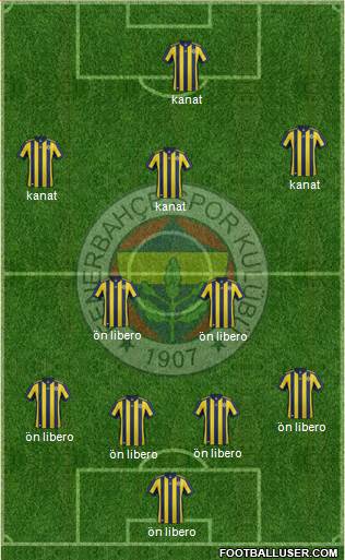 Fenerbahçe SK Formation 2018