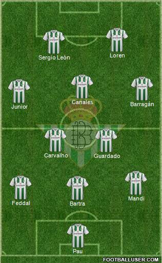 Real Betis B., S.A.D. Formation 2018