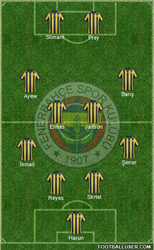 Fenerbahçe SK Formation 2018