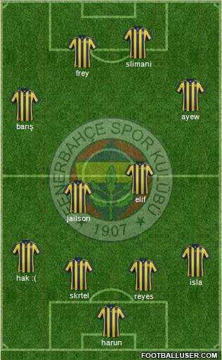 Fenerbahçe SK Formation 2018