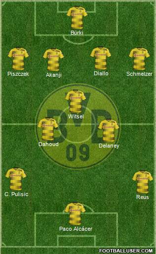 Borussia Dortmund Formation 2018