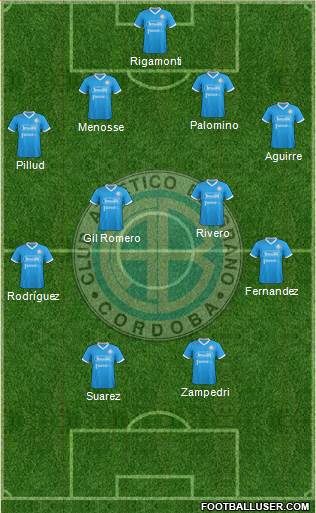 Belgrano de Córdoba football formation