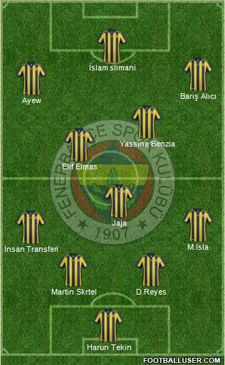 Fenerbahçe SK Formation 2018