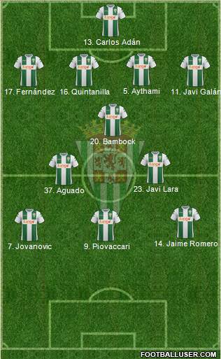 Córdoba C.F., S.A.D. Formation 2018