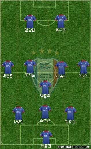 Suwon Samsung Blue Wings Formation 2018