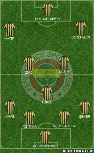Fenerbahçe SK Formation 2018
